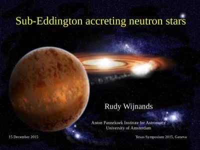 Sub- Eddington  accreting neutron stars