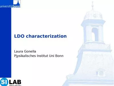 LDO characterization Laura Gonella