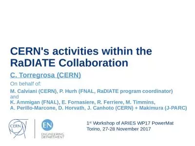 CERN's activities within the