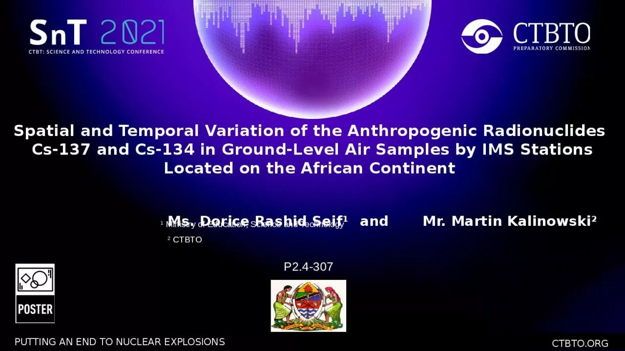 PPT-Spatial and Temporal Variation of the Anthropogenic Radionuclides