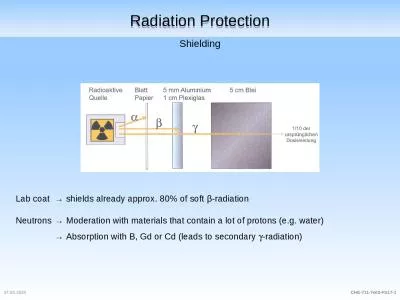 Radiation Protection 03.05.2017