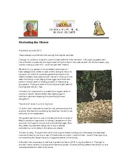 Hectoring the Heron Published June 24, 2011 I have always considered b
