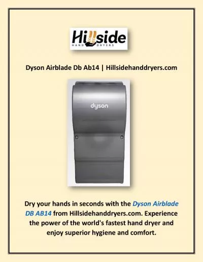 Dyson Airblade Db Ab14 | Hillsidehanddryers.com