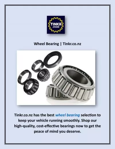 Wheel Bearing | Tinkr.co.nz