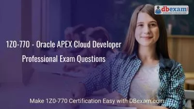 1Z0-770 - Oracle APEX Cloud Developer Professional Exam Questions