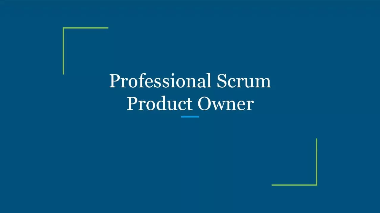 PDF-Professional Scrum Product Owner