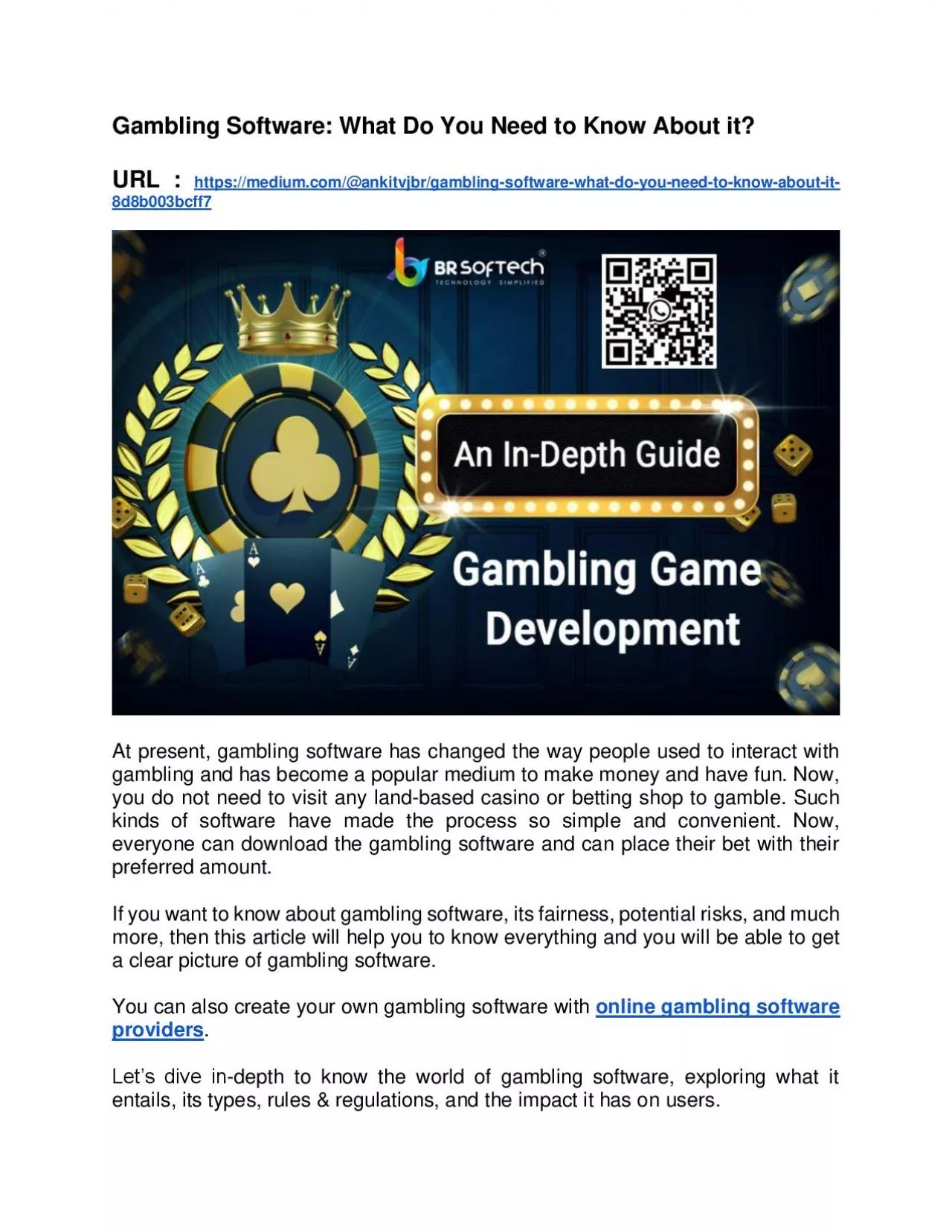Gambling Software: What Do You Need to Know About it?