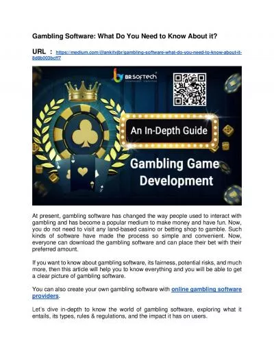 Gambling Software: What Do You Need to Know About it?