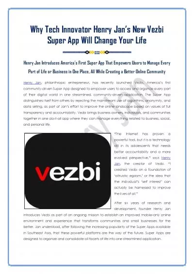 Henry Jan New Vezbi Super App