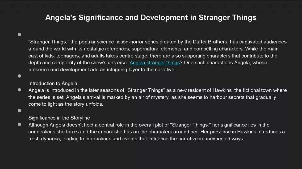 PDF-Angela\'s Significance and Development in Stranger Things