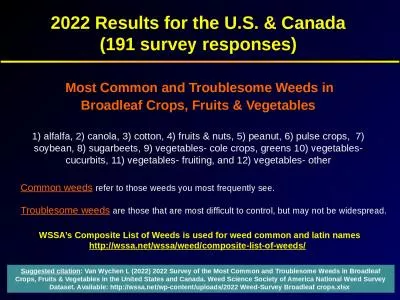 2022 Results for the U.S. & Canada