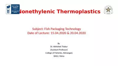 Nonethylenic  Thermoplastics