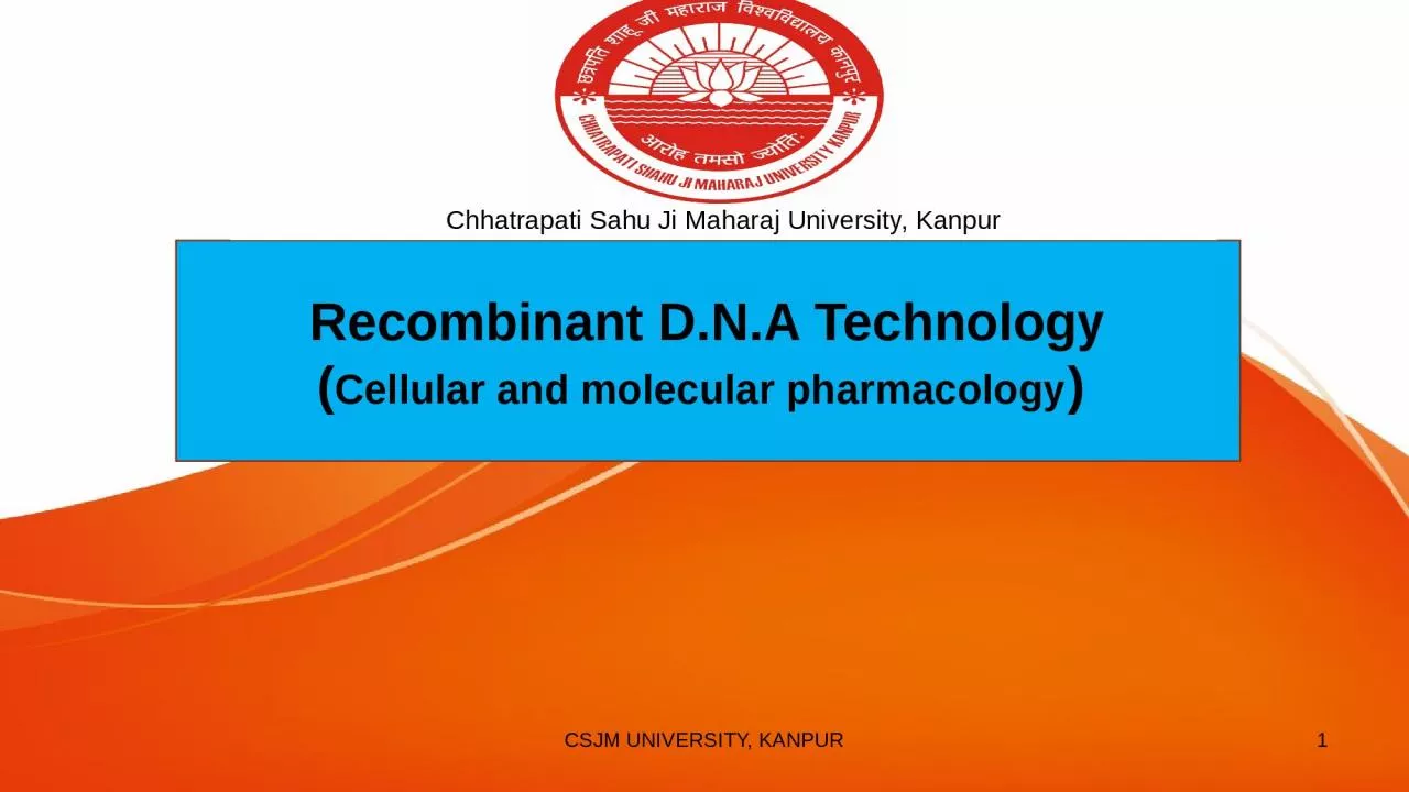 PPT-Recombinant D.N.A Technology