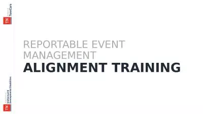 Reportable Event Management