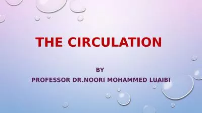 the Circulation  By  Professor