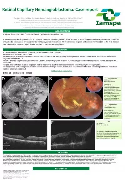 Retinal   Capillary   Hemangioblastoma