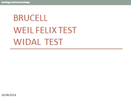 PPT-Brucell Weil Felix test