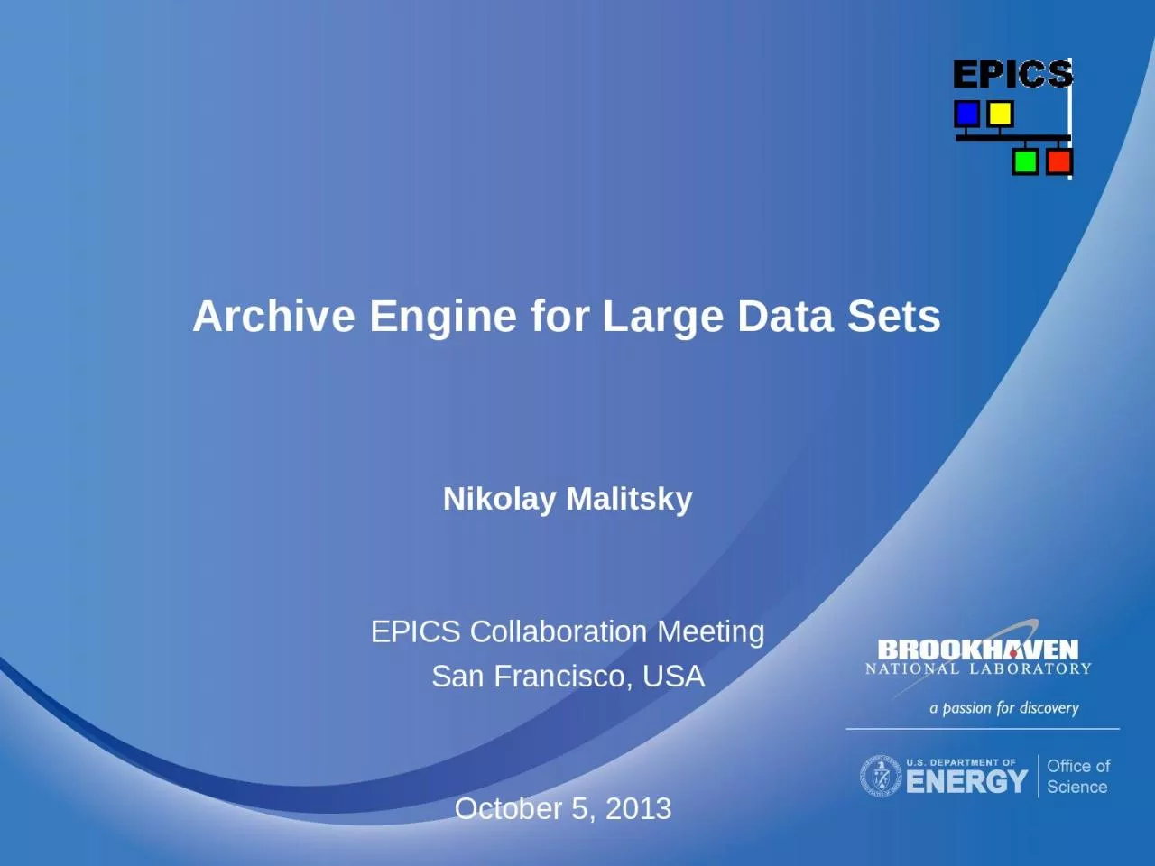 PPT-Archive Engine for Large Data Sets