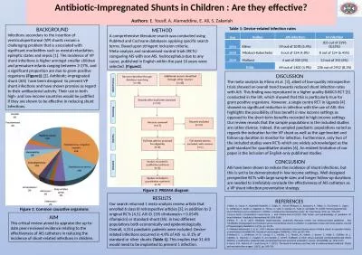 Antibiotic-Impregnated Shunts in Children : Are they