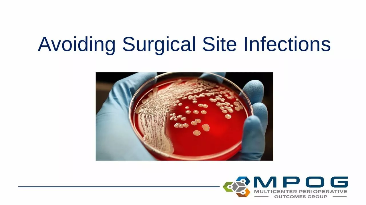 PPT-Avoiding Surgical Site Infections