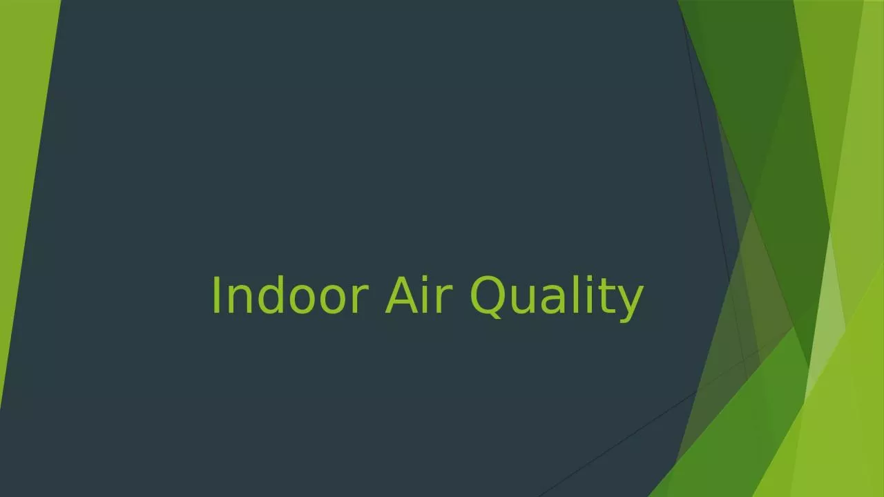 Indoor Air Quality SUSTAINABLE