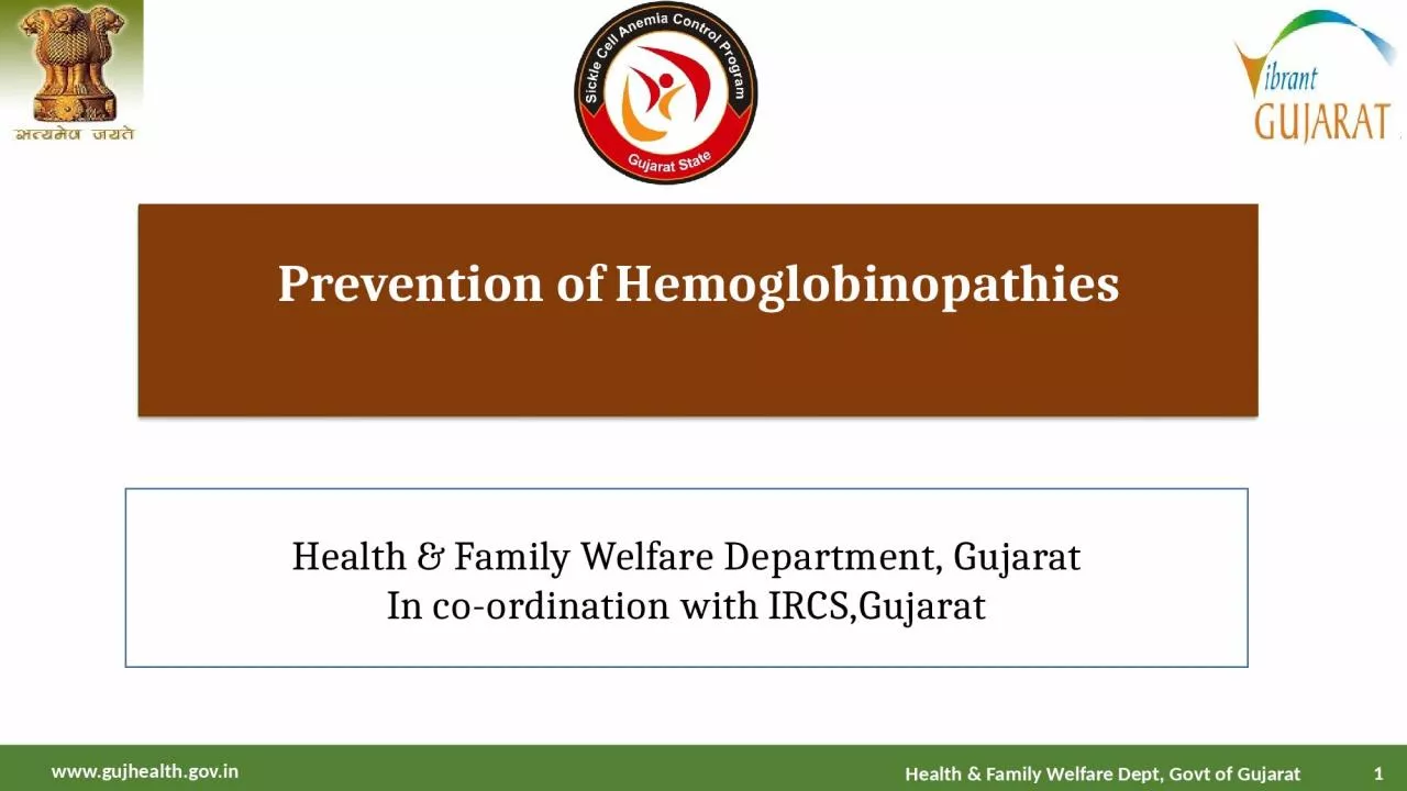 PPT-Prevention of Hemoglobinopathies