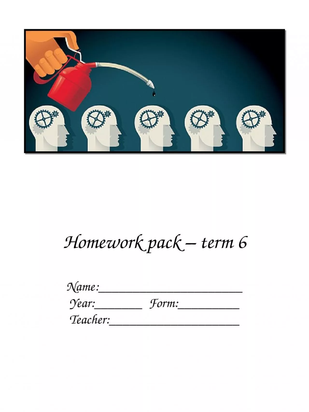 PPT-Homework pack – term 6