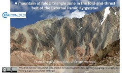 A mountain of folds: triangle zone in the fold-and-thrust belt of the External Pamir,