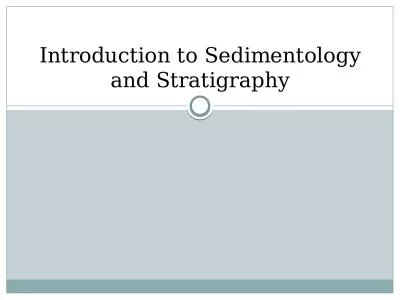 Introduction to  Sedimentology