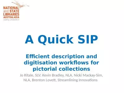 A Quick SIP Efficient description and