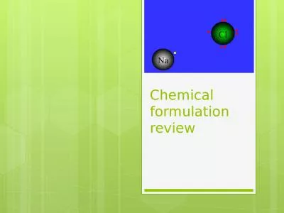 Chemical   formulation