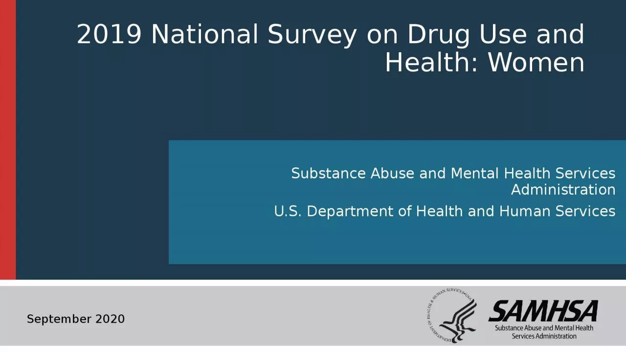 PPT-2019 National Survey on Drug Use and Health: Women