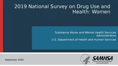 2019 National Survey on Drug Use and Health: Women