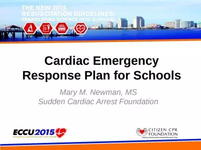 Cardiac Emergency  Response Plan for Schools
