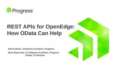 REST APIs for OpenEdge: How OData Can Help