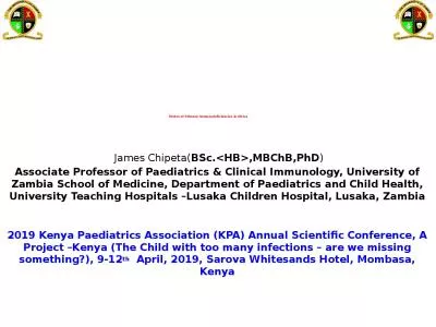 Status of Primary Immunodeficiencies in Africa