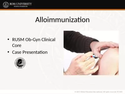 Alloimmunization RUSM Ob-Gyn Clinical Core