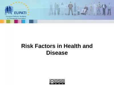 Risk Factors in Health and Disease