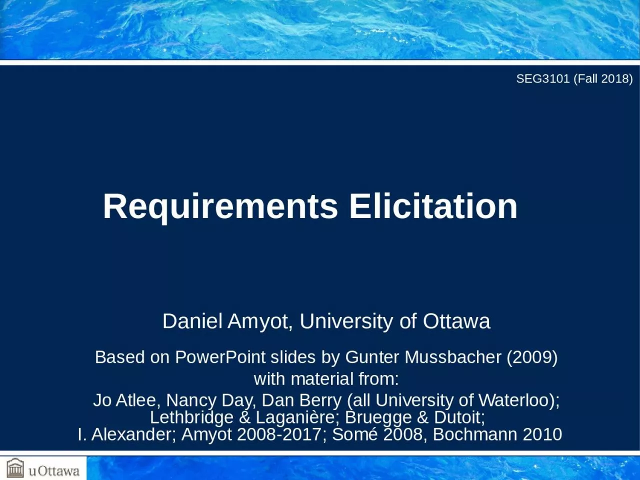 Daniel Amyot, University of Ottawa