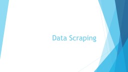 Data Scraping Data Scraping