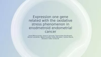 Expression one gene related with the oxidative stress phenomenon in enodmetroid endometrial