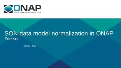 SON data model normalization in ONAP