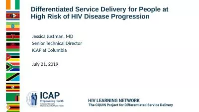 Differentiated Service Delivery for People at High Risk of HIV Disease Progression