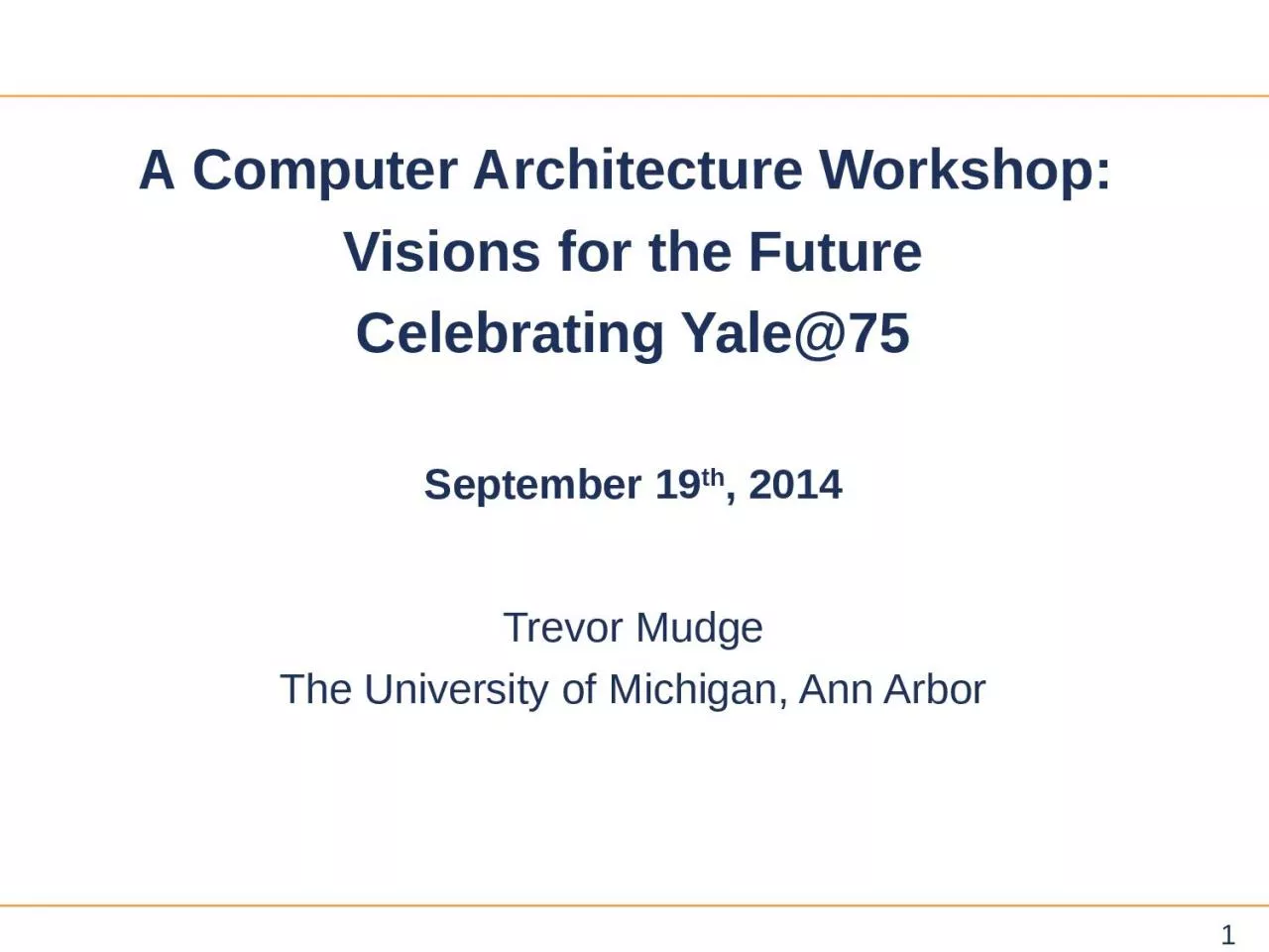 A Computer Architecture Workshop: