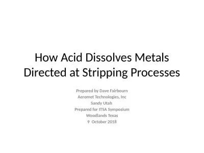 How Acid Dissolves Metals