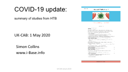 UK-CAB: 1 May 2020 COVID-19 update