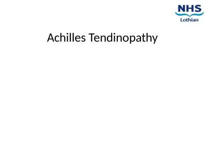 Achilles  Tendinopathy Contents