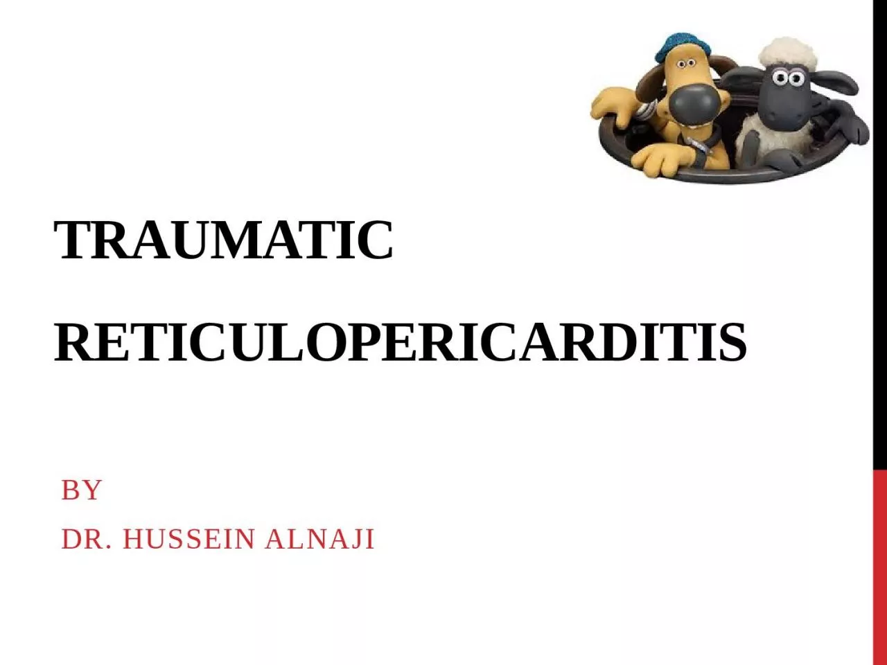 PPT-TRAUMATIC RETICULOPERICARDITIS