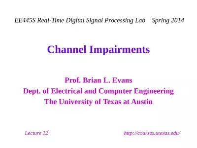 Channel Impairments 12 -