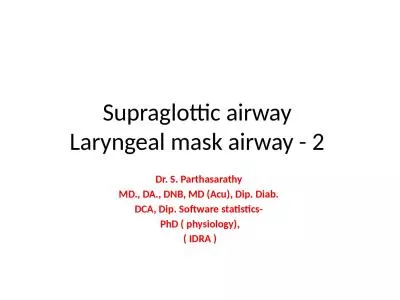 Supraglottic  airway  Laryngeal mask airway - 2